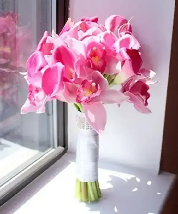 Buquê de flores orquídea