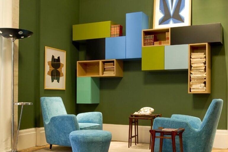 Combinação de cores para sala de estar Foto AMC Arquitetura