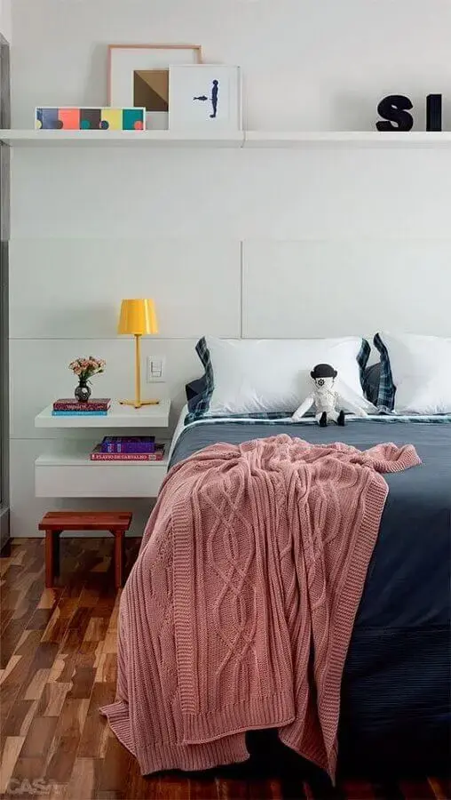decoração com abajur para quarto com estilo jovem Foto Pinterest