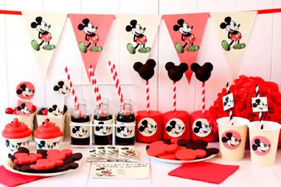 ideias para decoração festa do mickey mouse Foto Dicas da Japa