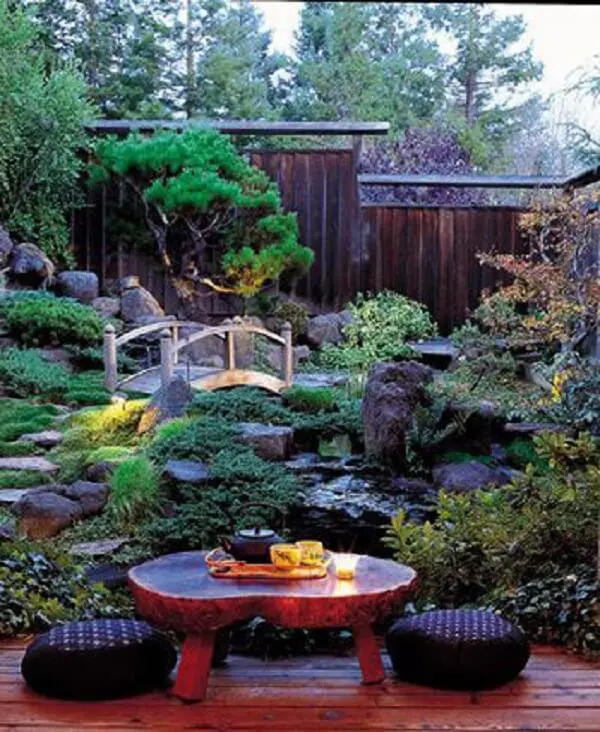 Invista em alturas e texturas diferenciadas para compor o Jardim Japonês