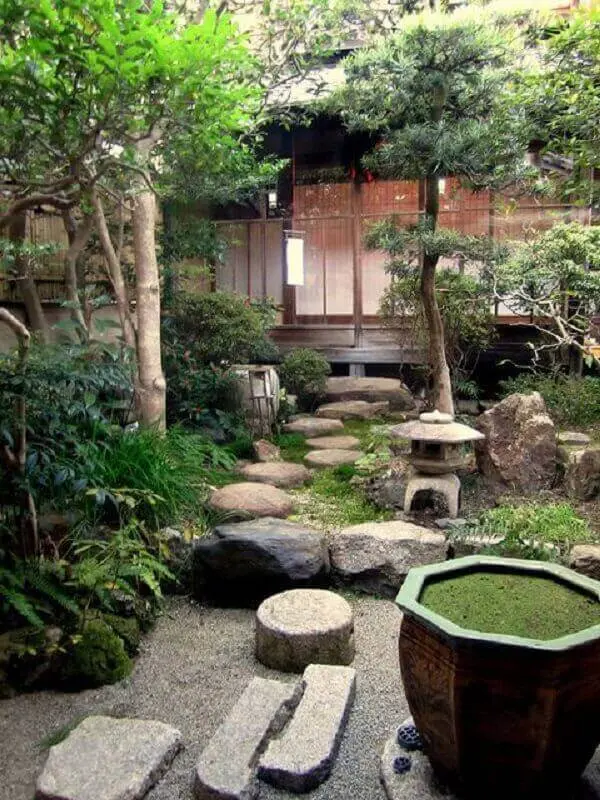 Misture elementos complexos cria um Jardim Japonês rico e variado