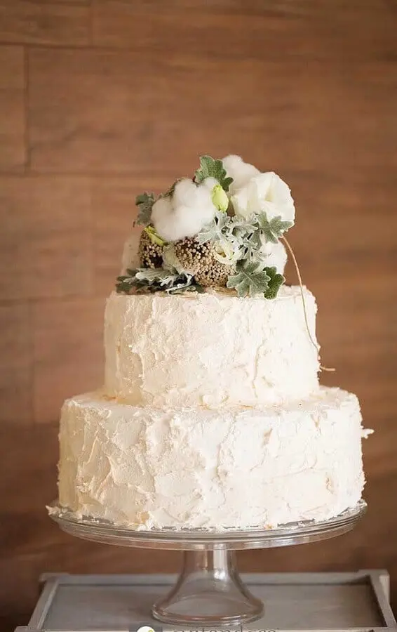 decoração de bolo para bodas de algodão Foto 100 Layer Cake