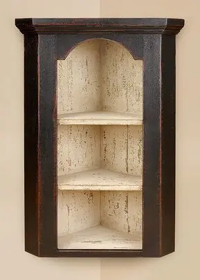 armário de canto - armário clássico com prateleiras 
