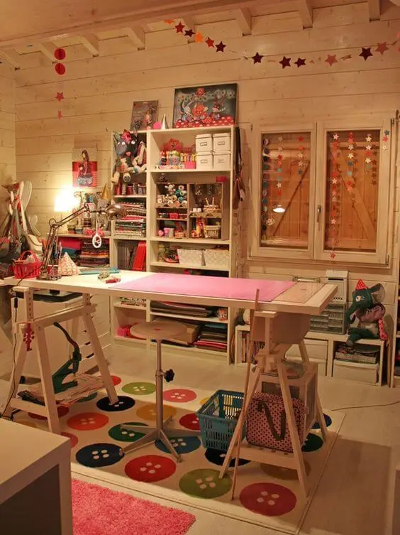 atelier de costura - ateliê de costura grande e decorado