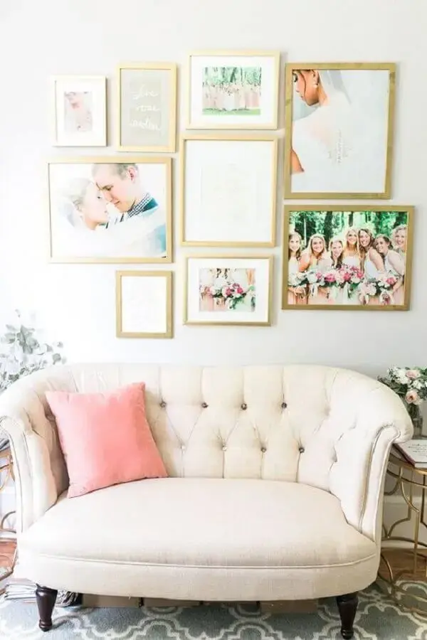 decoração clean com namoradeira sofá Foto Pinterest