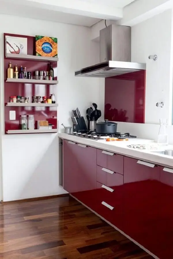 decoração para cozinha vermelha e branca Foto Casa e Jardim