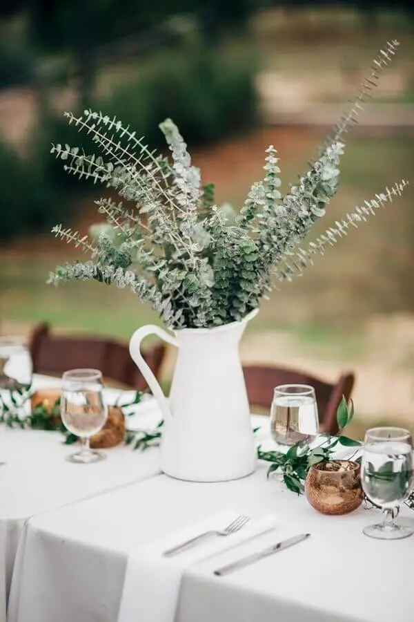 enfeite de mesa para casamento simples e fácil de fazer Foto Bridalore