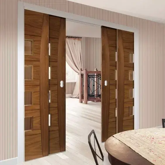 porta balcão - porta balcão de madeira simples 