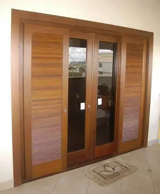 porta balcão - porta balcão grande de madeira 
