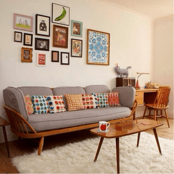 Sofá de madeira