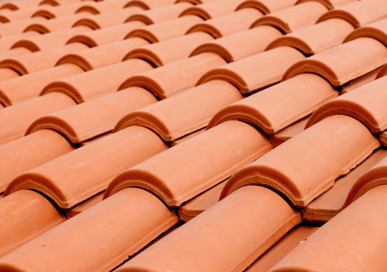 telha portuguesa - detalhe de telhado 