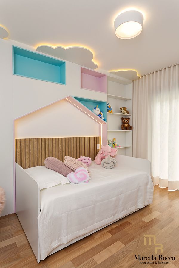 Bicama com design casinha para quarto infantil. Fonte: Marcela Rocca