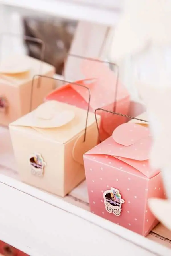 caixinhas personalizadas para decoração de chá de fralda Foto Ideias Decor