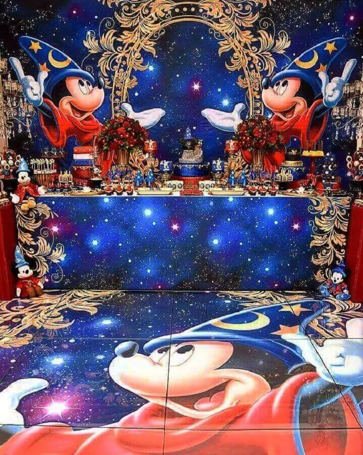 decoração festa mickey fantasia - temas de festa de aniversário Foto Buffet Ooga Booga