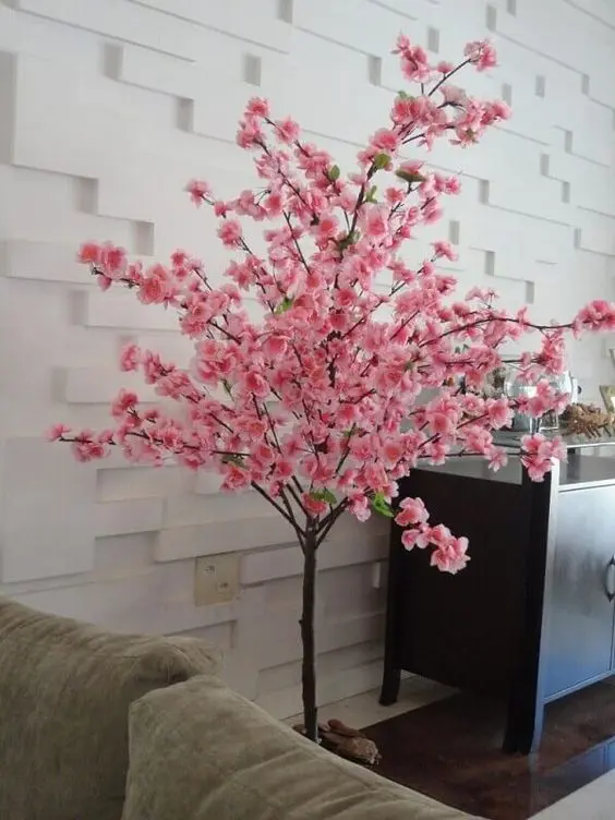 flores artificiais para decoração - arranjo de cerejeira rosa 