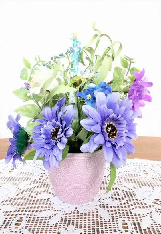 flores artificiais para decoração - arranjo variado com espécies diversas 