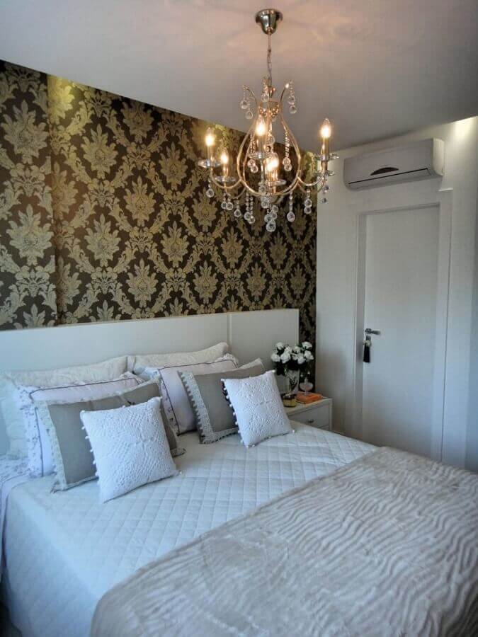 pendente para quarto de casal com estilo clássico Foto Gabriela Herde