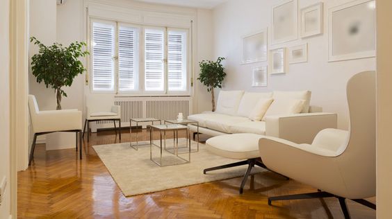 sinteco - sala de estar clássica com piso com sinteco aplicado 