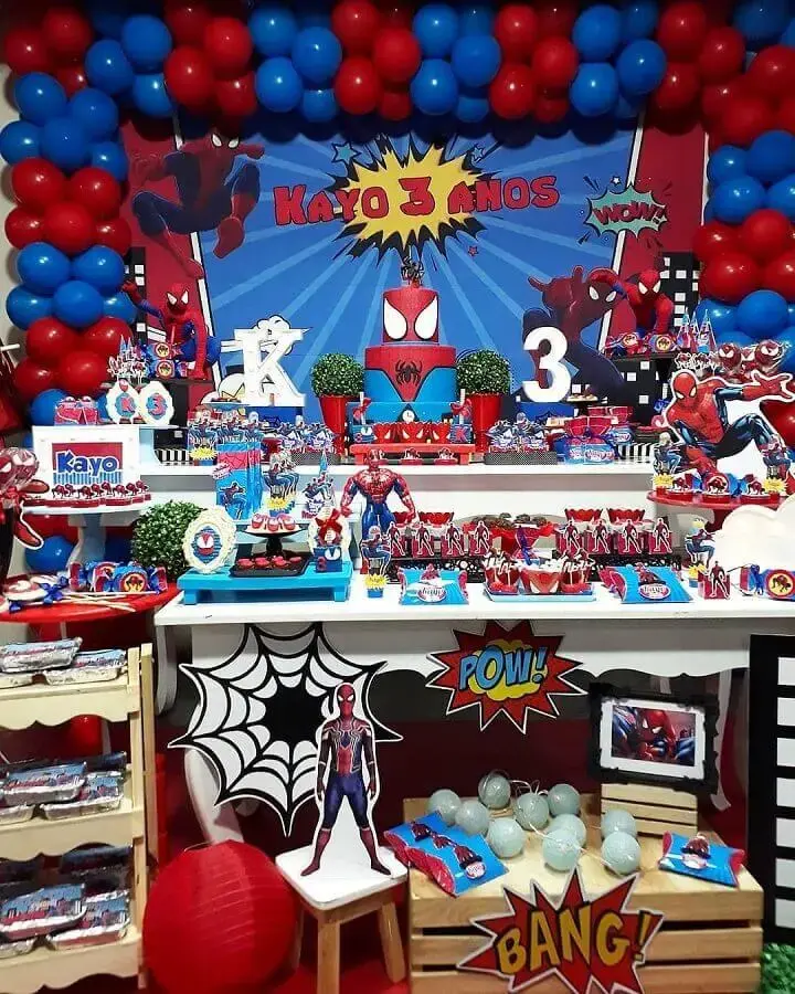 tema de aniversário para menino para festa de super herói Foto Macherry Mimos