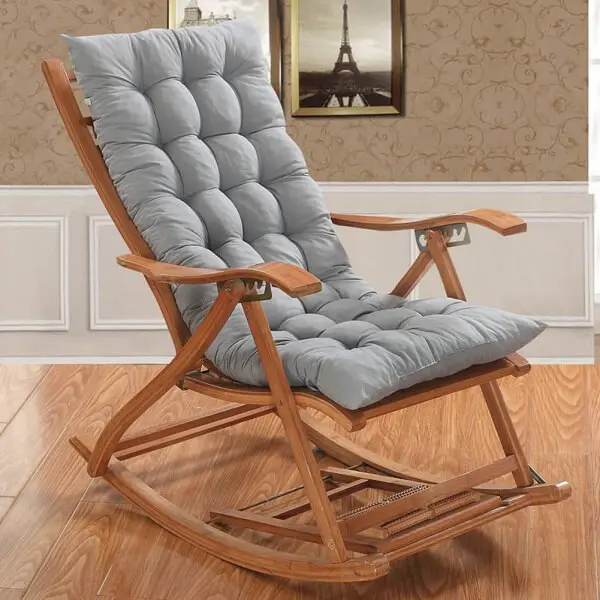 Almofadas para cadeiras de madeira de balanço