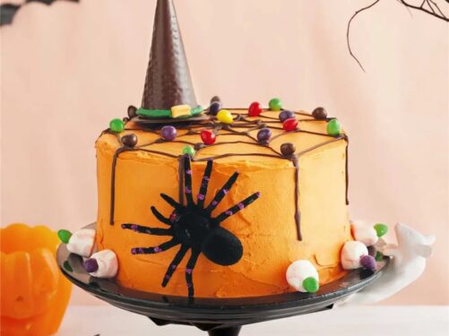 Modelo de bolo de halloween. Fonte: Woolworths