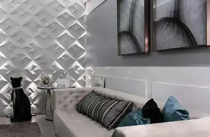 87 Modelos de Placa de Gesso 3D e Dicas de Como Usar no Décor