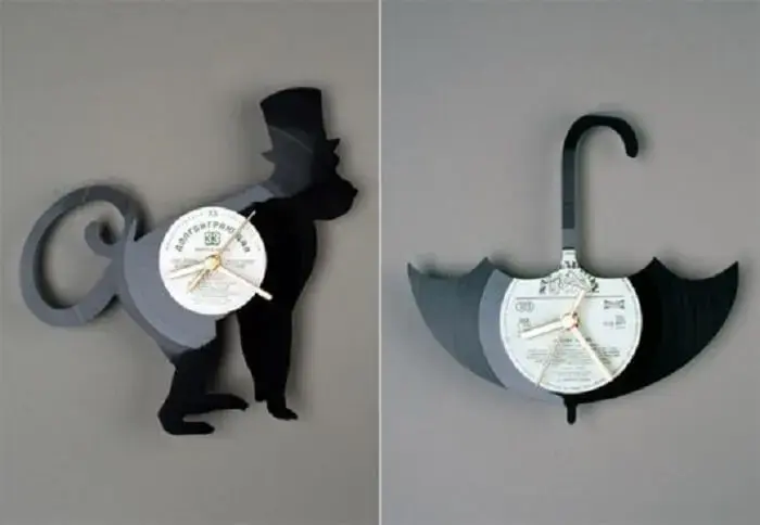 Relógio de parede com design engenhoso