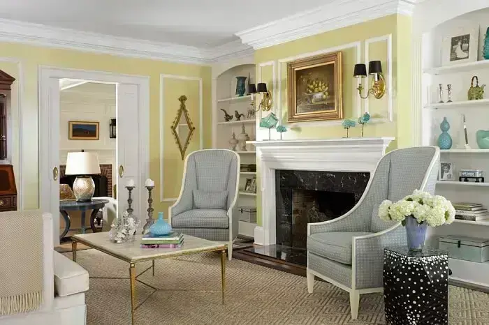 Tapete sisal retangular complementa a decoração da sala de estar