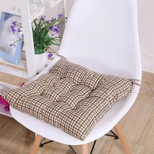 Almofada para assento de cadeira com estampa