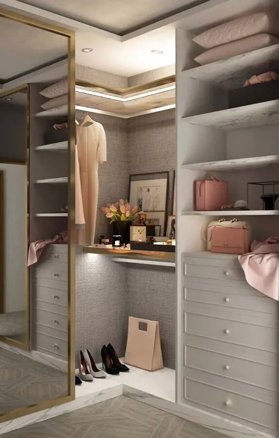 armários modernos para closet luxuoso Foto Webcomunica