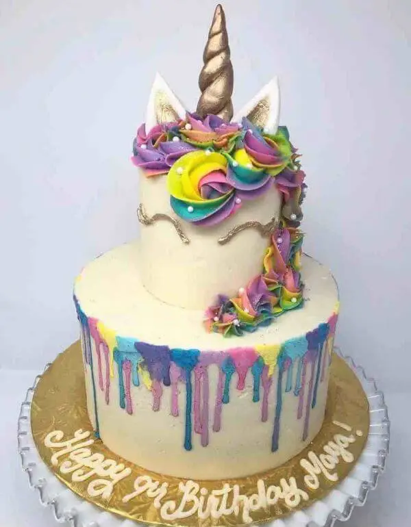 Bolo de Unicórnio: +107 Bolos Decorados e Topos Lindos para Sua Festa