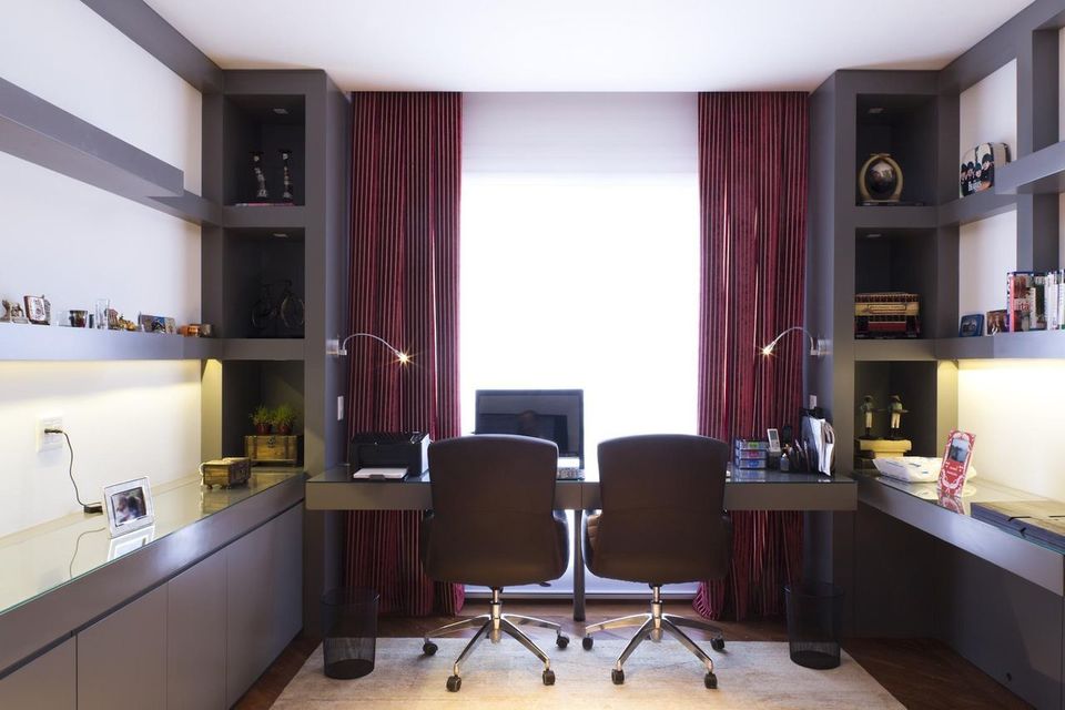 cadeira para escrivaninha - home office com duas cadeiras