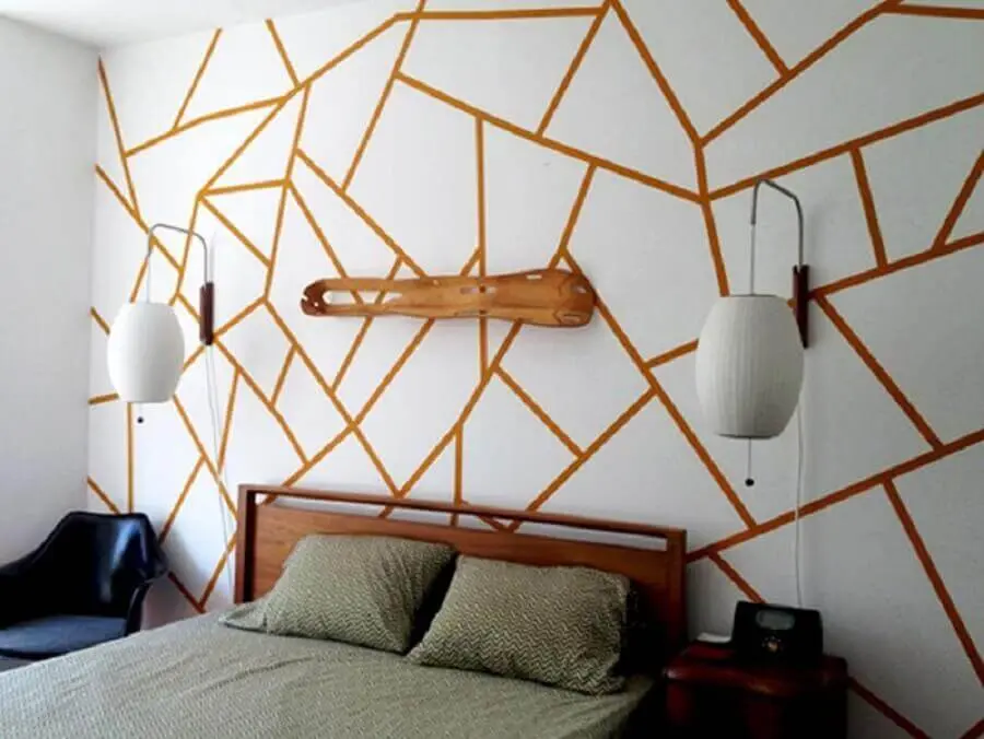 decoração de quarto com fita isolante Foto Revista Artesanato