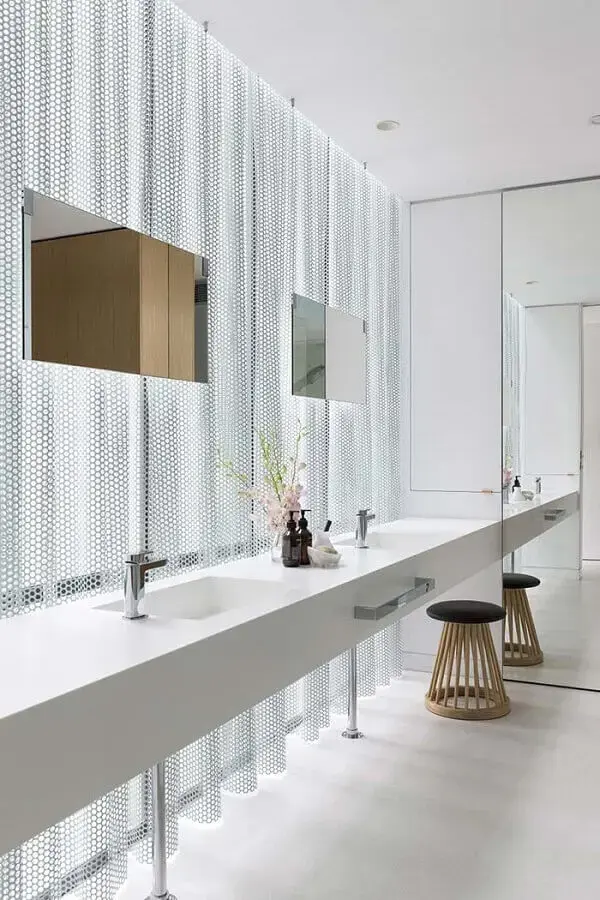 decoração moderna para banheiro feminino todo branco Foto Home Decor Ideas