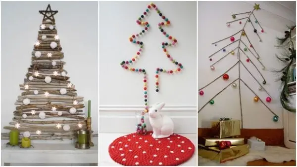 Árvore de Natal na Parede: +80 Ideias Criativas e Baratas