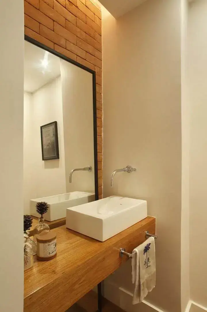 balcão para banheiro - lavabo grande simples 