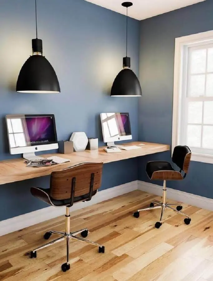 cadeiras giratórias para decoração de home office simples Foto Target