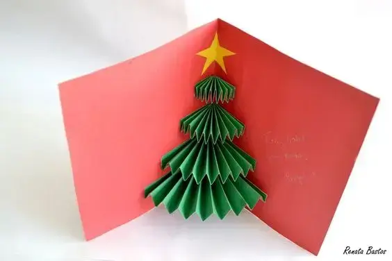 christmas card - 3d christmas card 