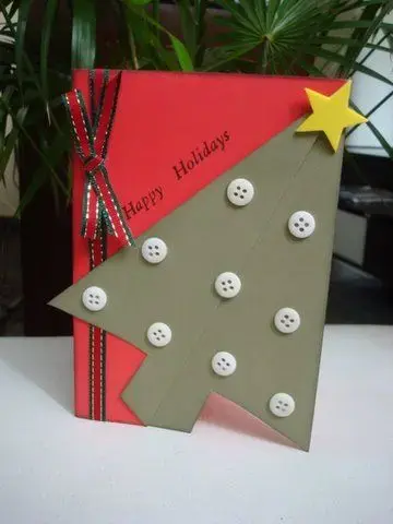christmas card - card with different format 