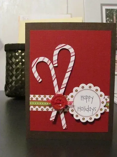 cartão de natal - cartão de natal com doces -