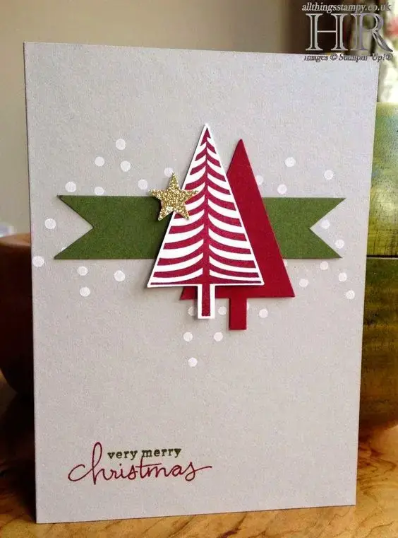 christmas card - simple and colorful christmas card 