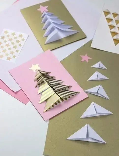 christmas card - colorful decorated cards 