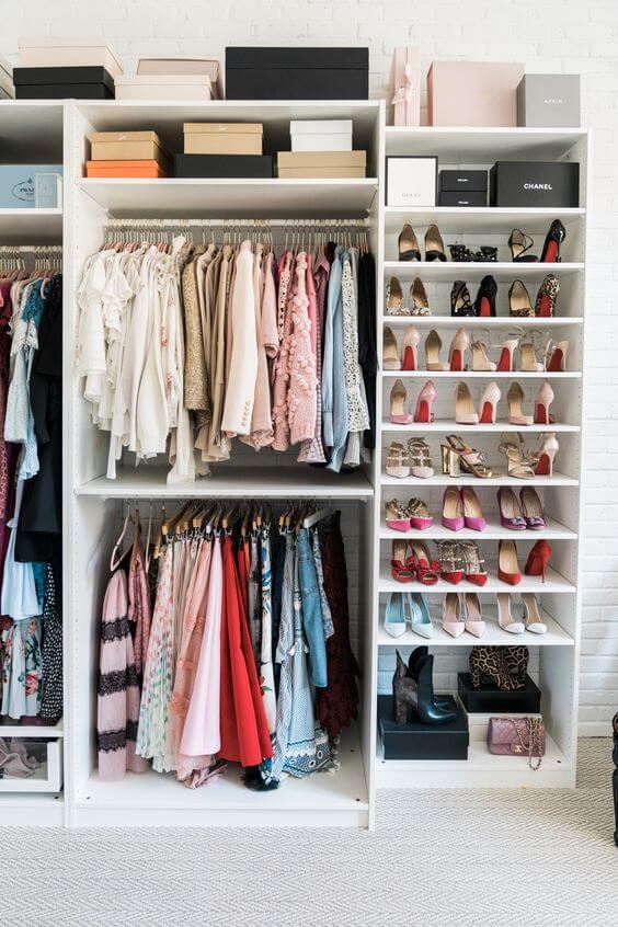 Closet feminino simples