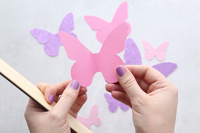 como fazer borboleta de papel