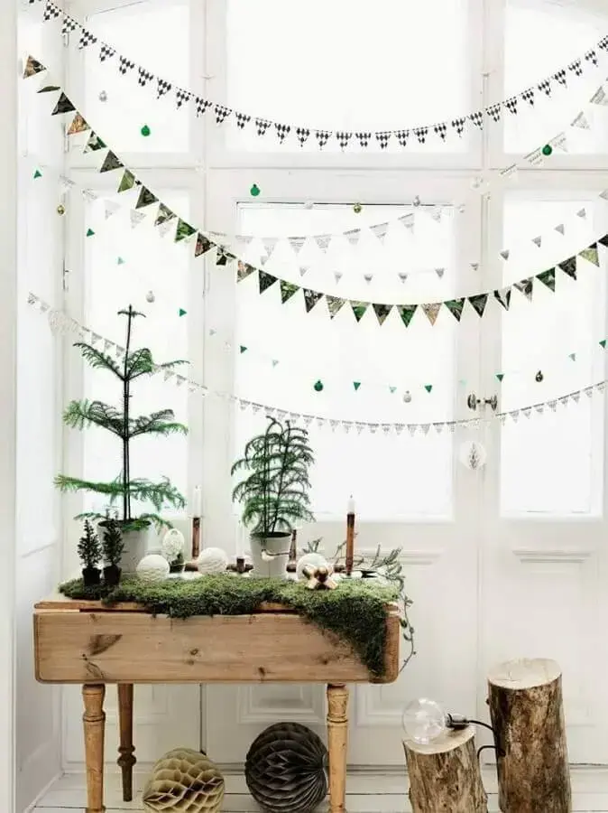 decoração de Natal simples com estilo escandinavo Foto Pinterest