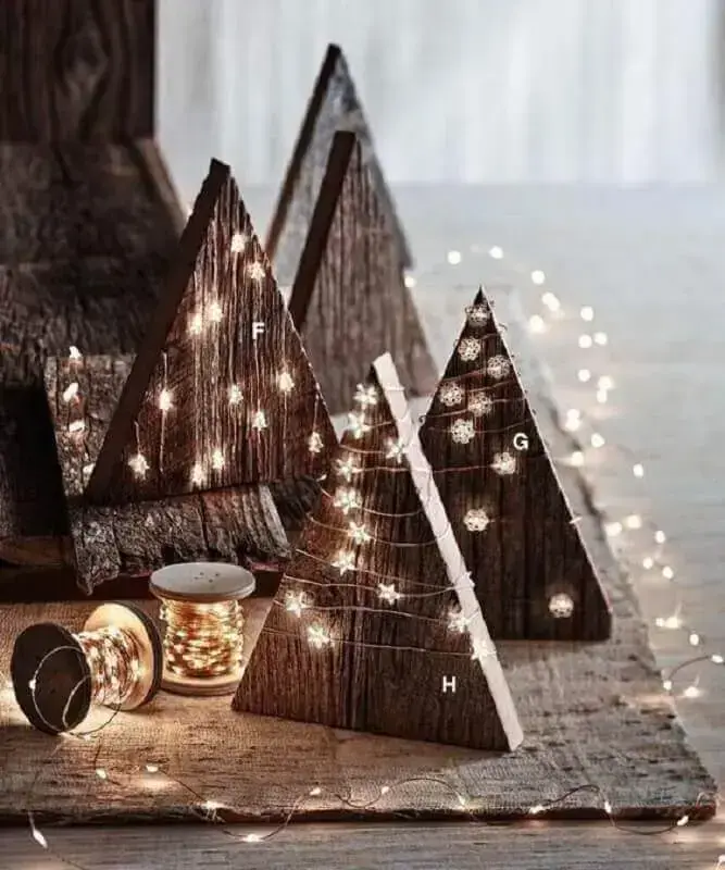 decoração de natal simples e rustica Foto BukeDecor