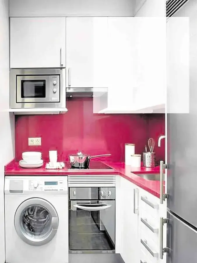 decoração para cozinha rosa pequena Foto Archidea