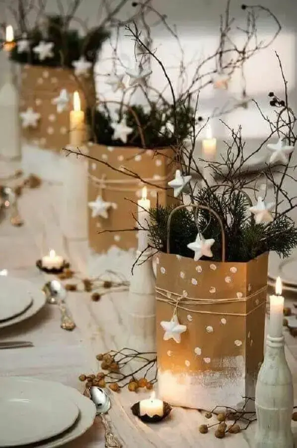 detalhes para decoração de mesa natalina Foto Revista VD