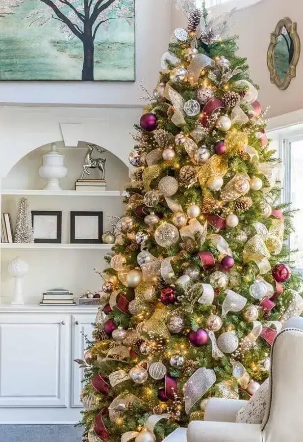 enfeites de árvore para decoração natalina para casas Foto Archzine